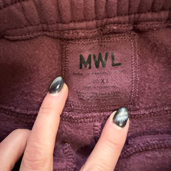Madewell MWL Betterterry Jogger Sweatpants Purple Size XS - Picture 3 of 7